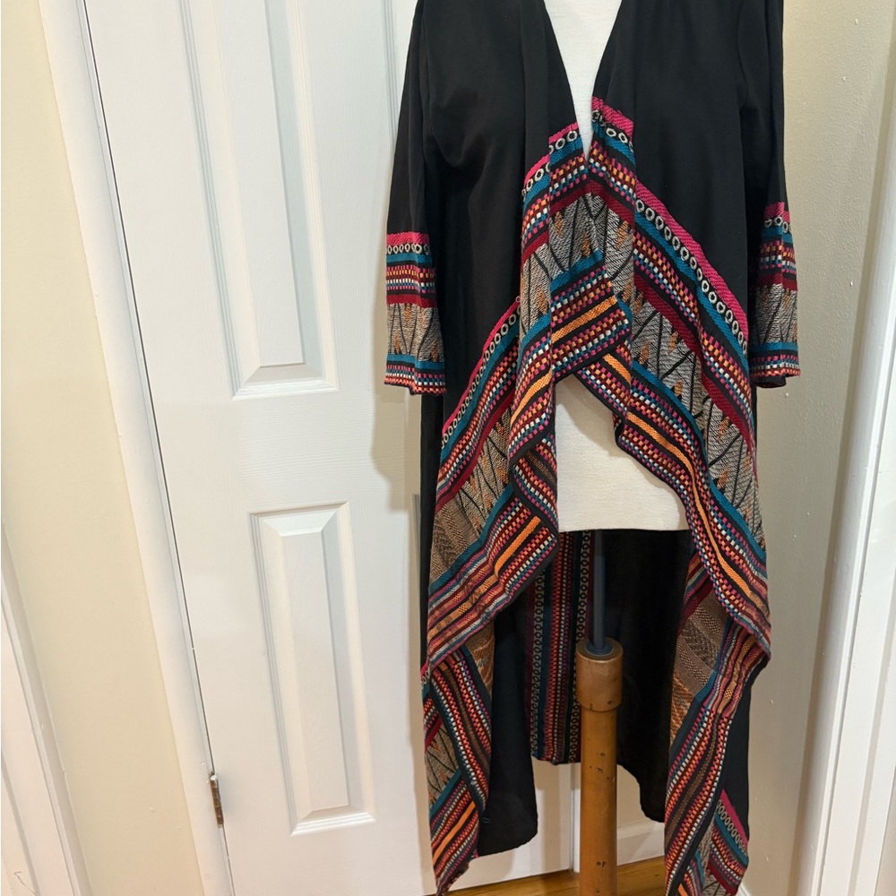 Black Multicolor Women's CoverUp